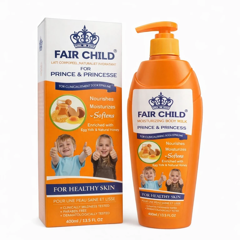 Fair Child Natural and Moisturizing Body Milk 400 ml (13.5 fl oz) - Egg Yolk & Honey